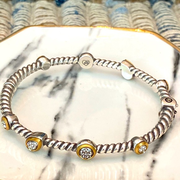 ⭐️SOLD⭐️Brighton MASSANDRA gold/silver Swarovski Crystal necklace bracelet Earri - Picture 9 of 16